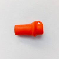 Силиконовый персональный мундштук для кальяна оранжевый вид с боку Произведено компанией Эко Пробки. Силиконовый персональный мундштук для кальяна оранжевый вид с боку Произведено компанией Эко Пробки.